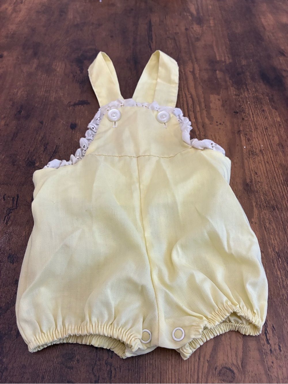 Vintage 12 Month Yellow Romper - Picture 2 of 11